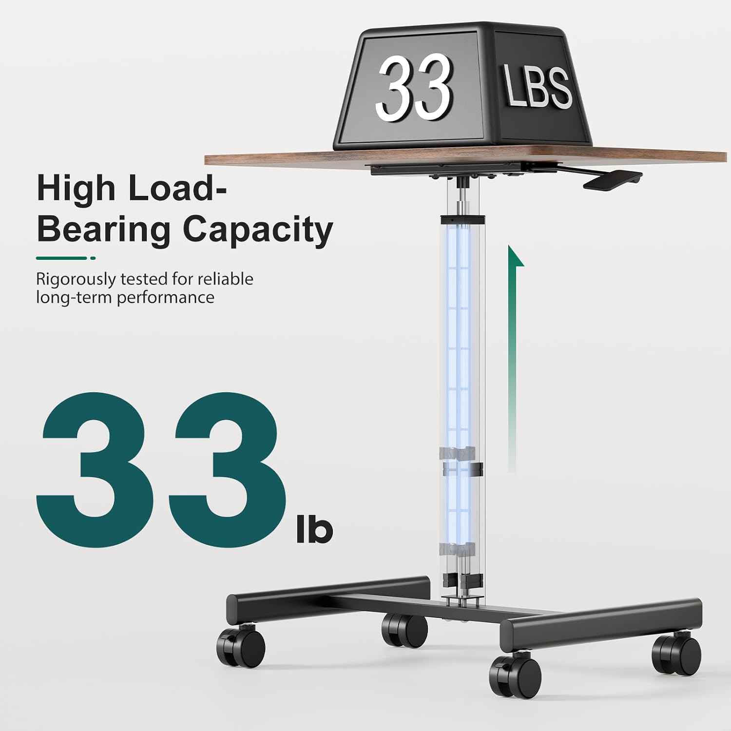 Thumbnail 6 de HAPPYMONT Mobile Rolling Desk