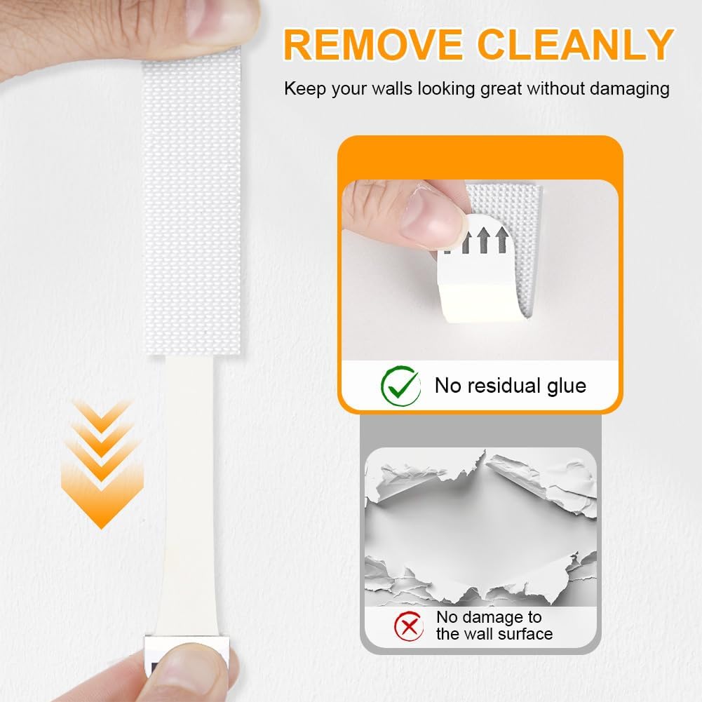 Thumbnail 3 de Ainiv Adhesive Picture Hanging Strips 93x19mm
