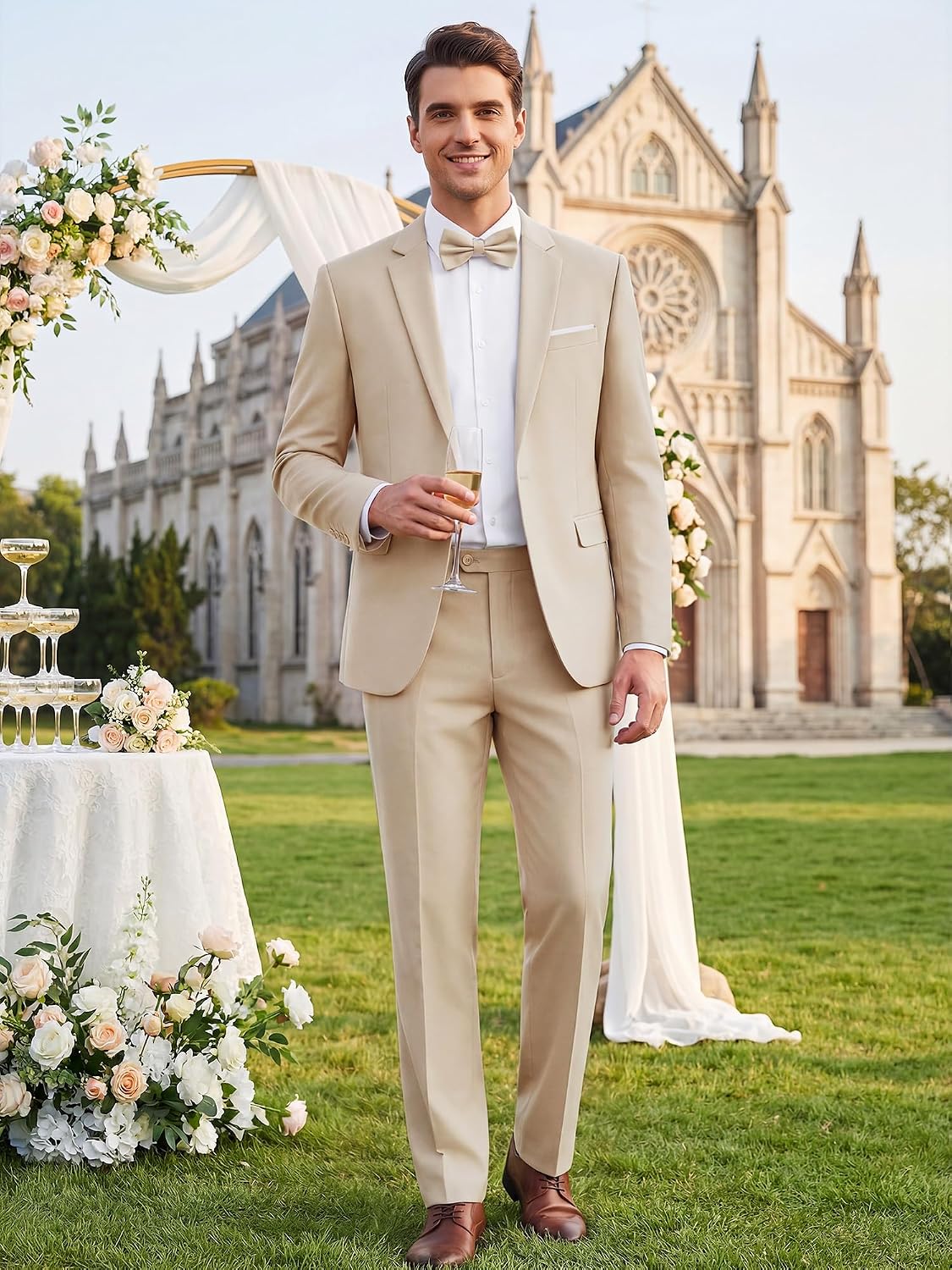 Detalle de MAGE MALE Men's Suit Set, Slim Fit