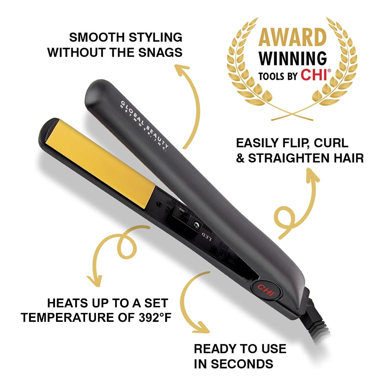 Detalle de CHI Original 1-Inch Ceramic Hair Straightener with Floating Plates