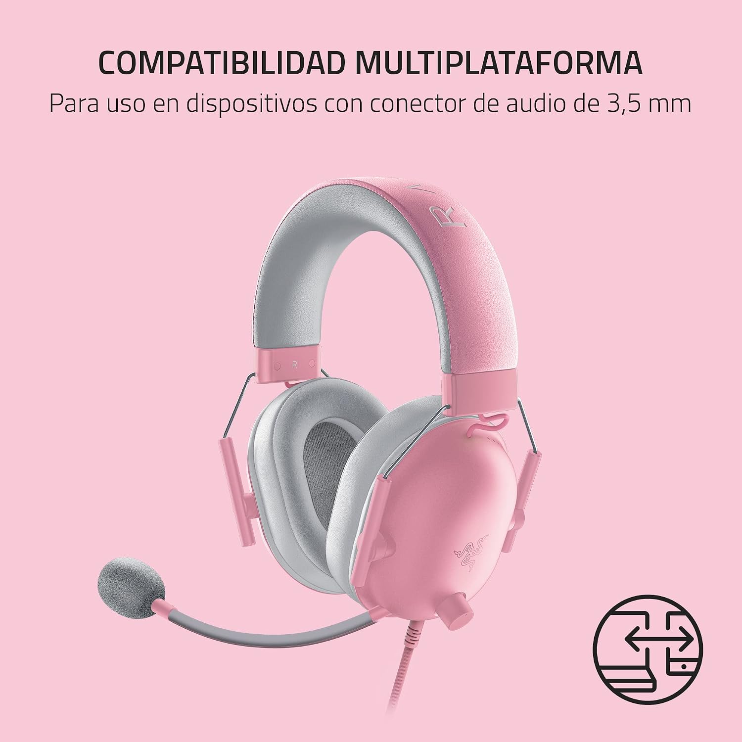 Thumbnail 6 de Razer BlackShark V2 X - Auriculares Gaming Rosa