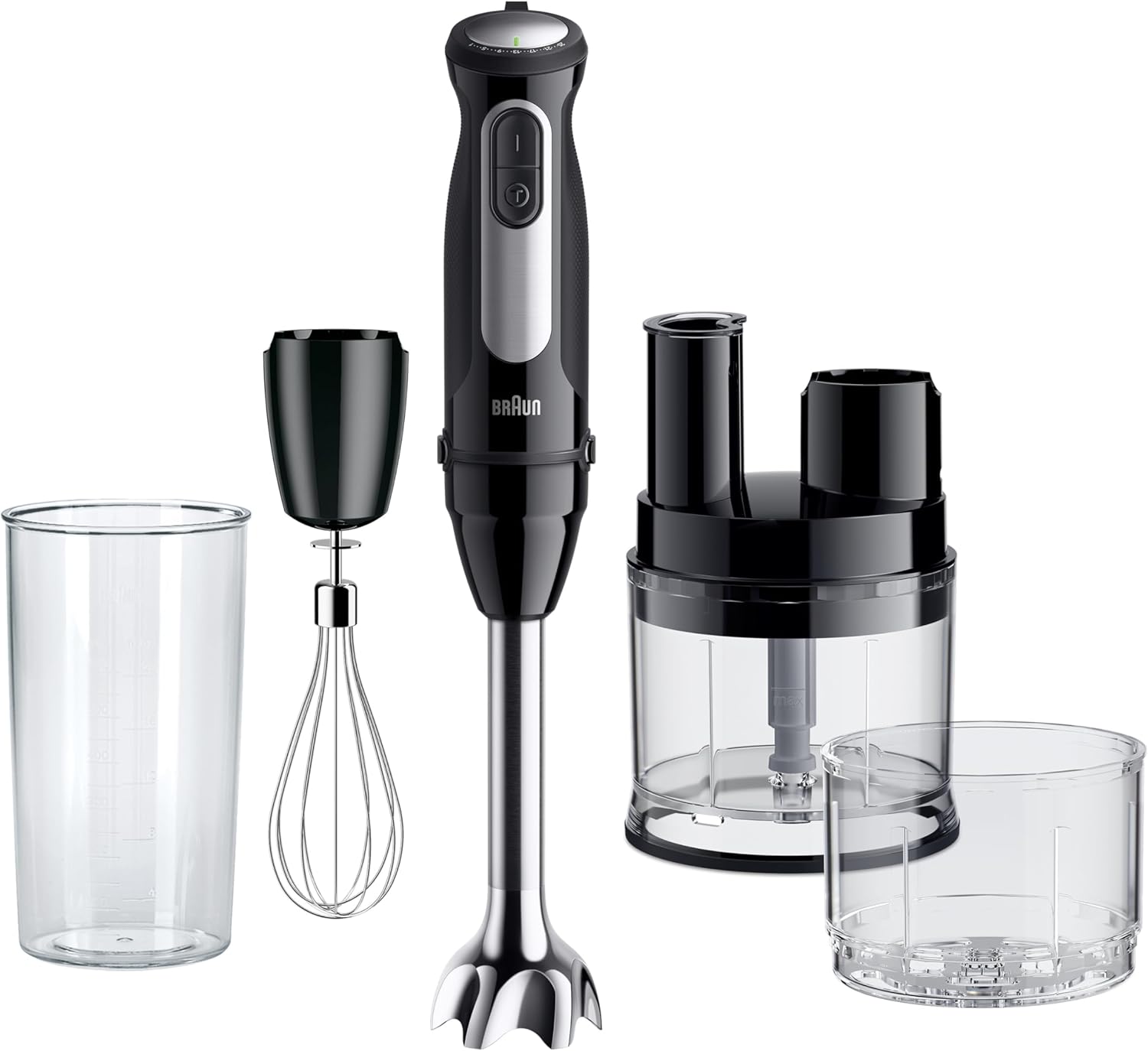 Thumbnail 2 de Braun MQ 5235WH MultiQuick 5 Stabmixer – 1000 W, 21 Geschwindigkeiten, Splash Control, inkl. 3-teiligem Zubehör-Set