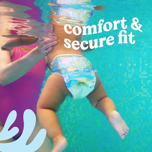 Thumbnail 5 de Huggies Little Swimmers Swim Nappies Size 3-4 (36) – Leak Guards, Stretchy Waistband and Tear Sides