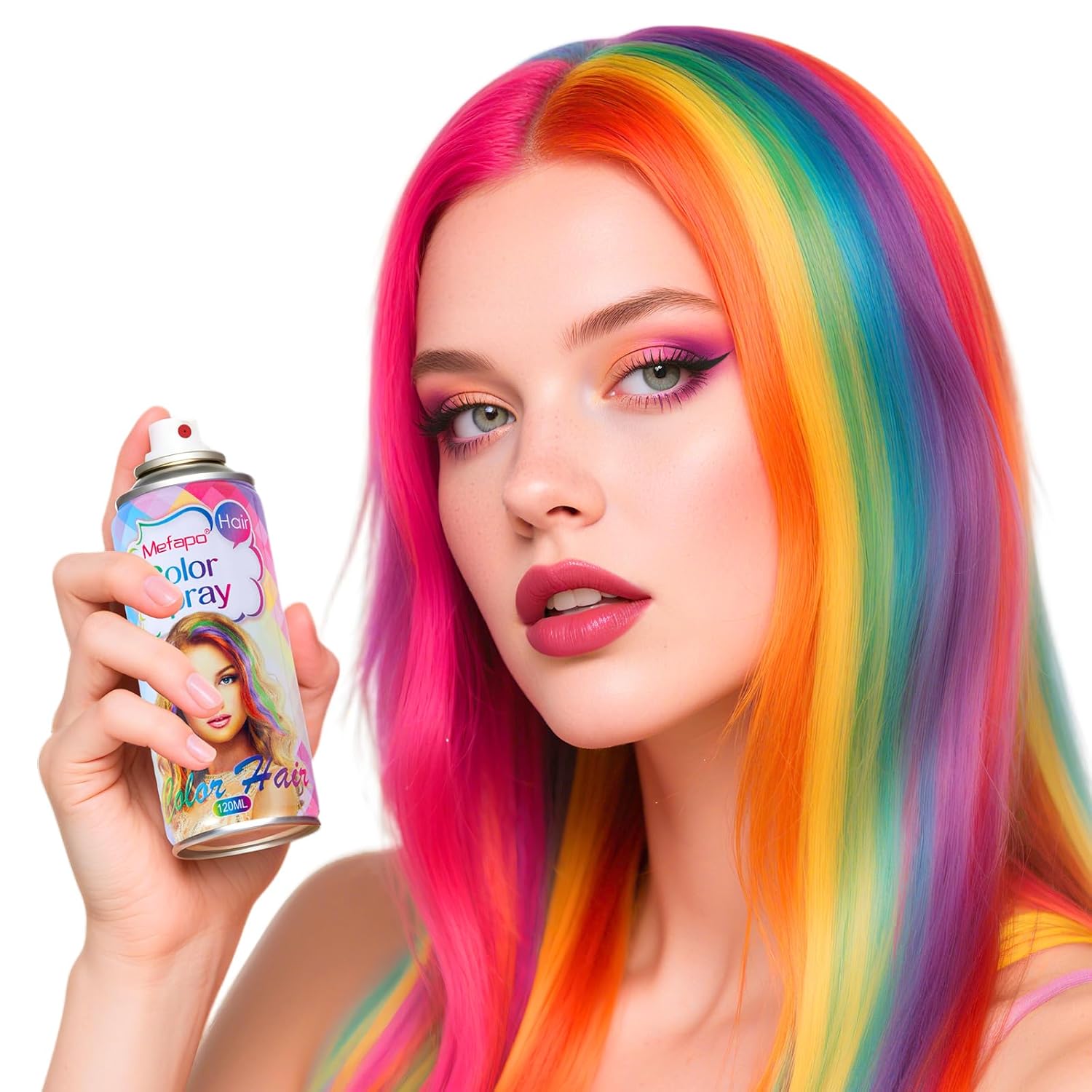Detalle 1 de KENINA Blue Hair Spray, Temporary Washable Color for Parties and Cosplay