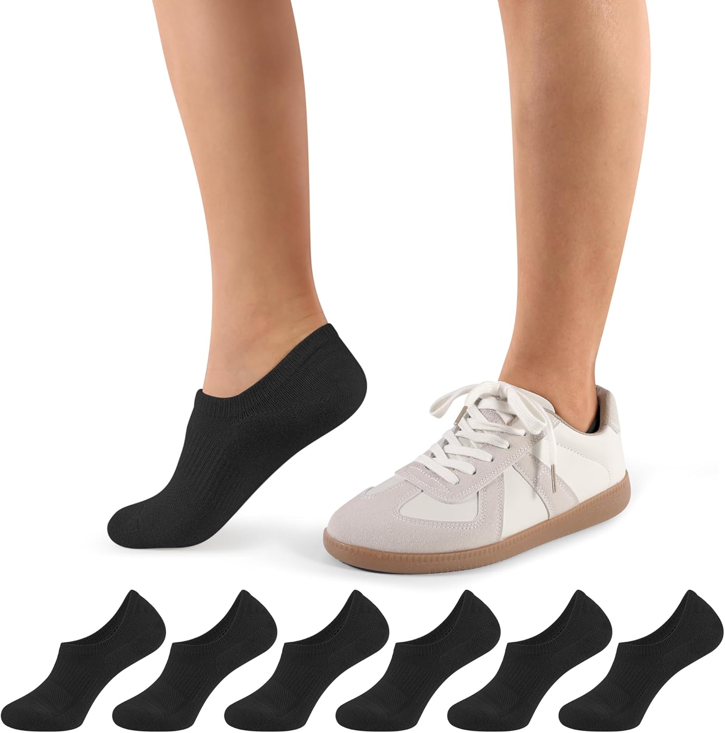 Thumbnail 6 de CLOSEMATE No Show trainer socks 6 pairs