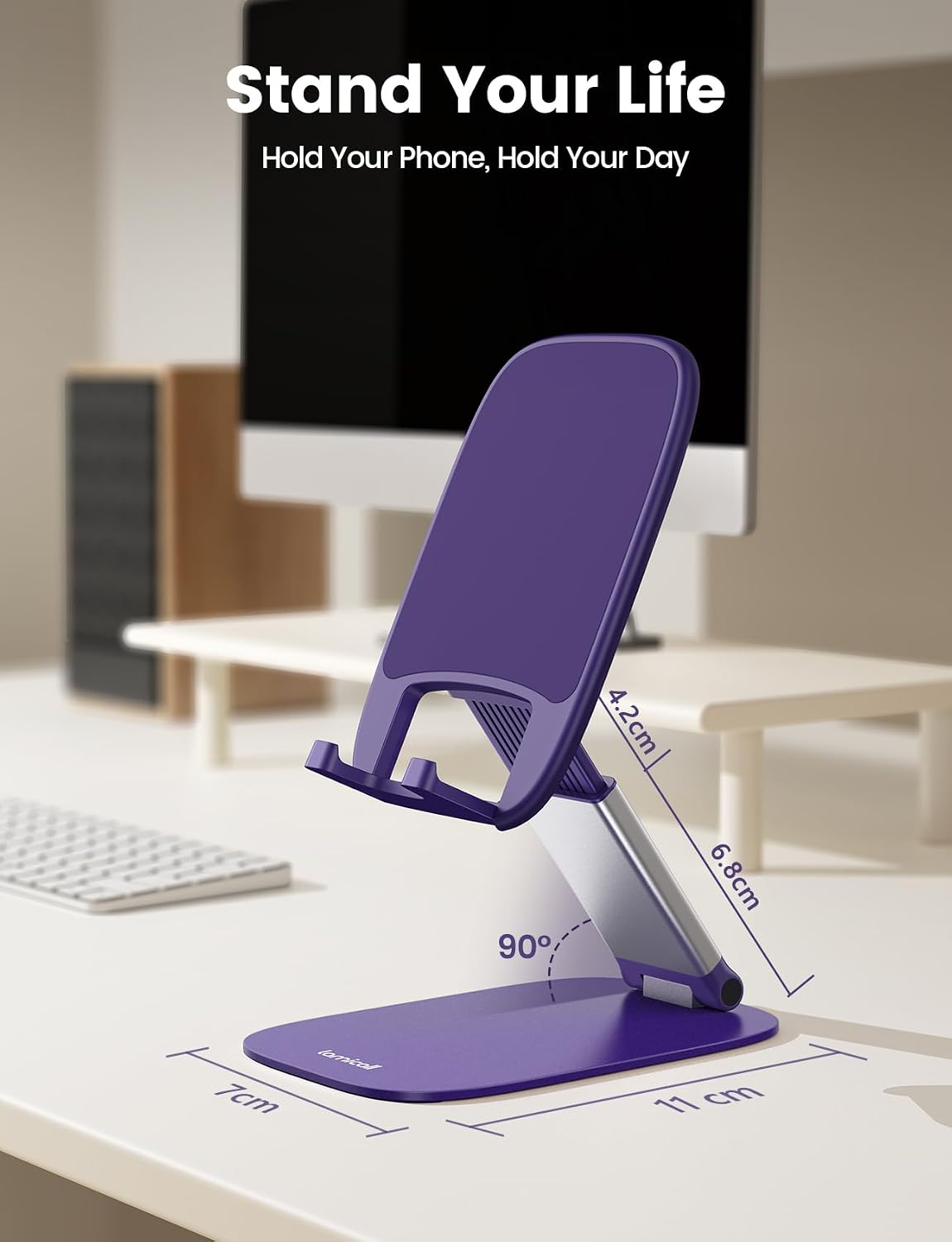 Thumbnail 4 de Lamicall Ultra-Thin Purple Phone Holder