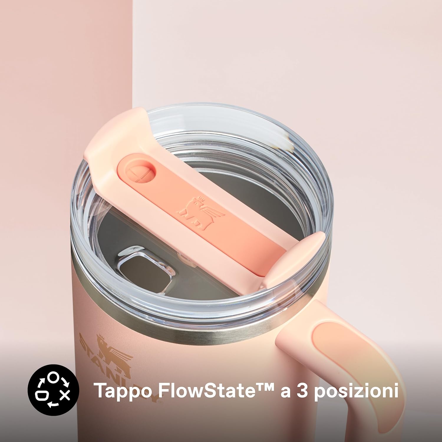Thumbnail 4 de STANLEY 1913 Quencher H2.0 FlowState con cannuccia 1,2L (arancia Orange Cream) – tazza termica con manico