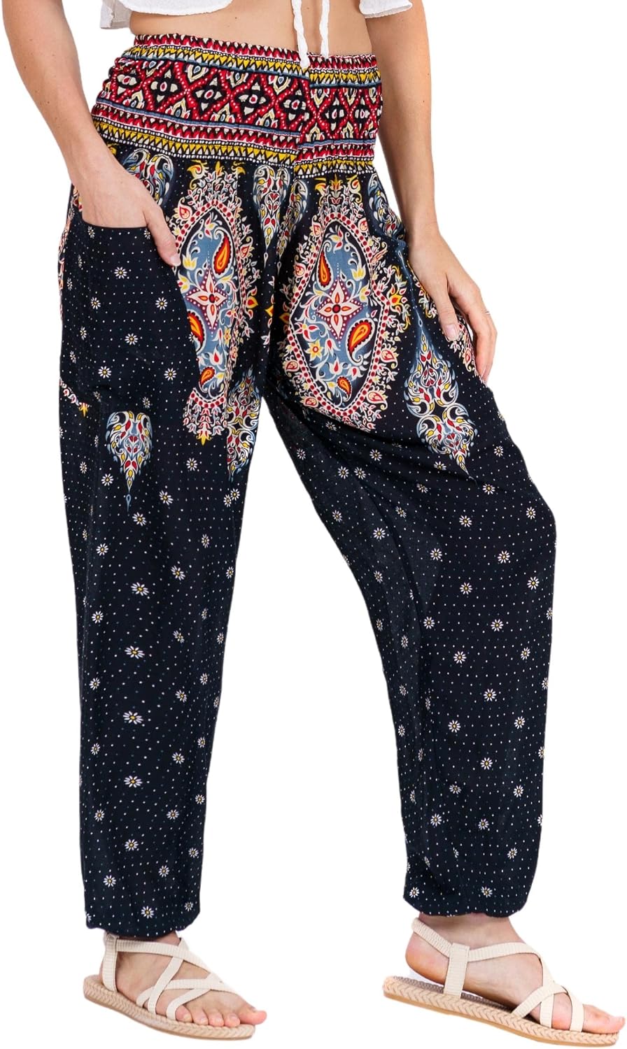Detalle de LOFBAZ Harem Yoga Pants in Rayon