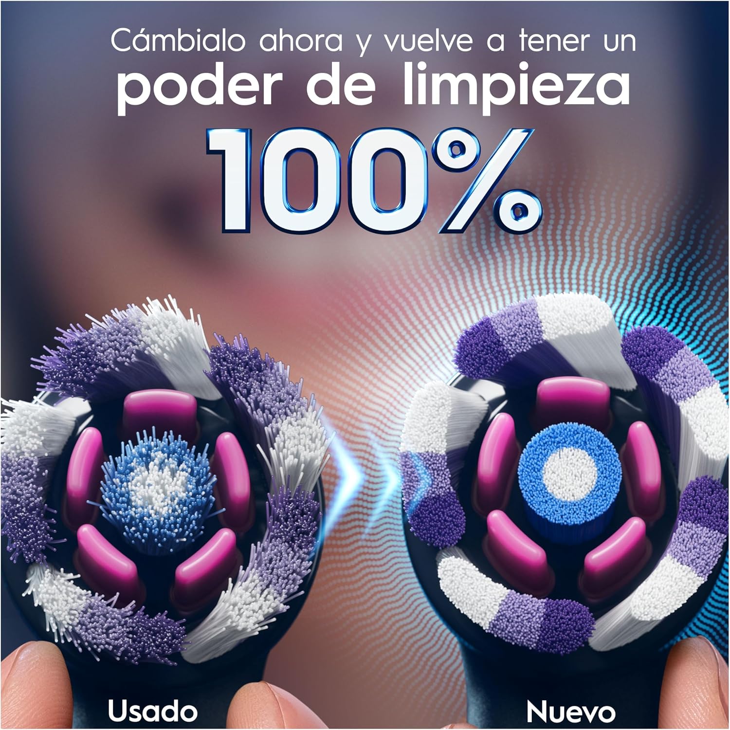 Detalle 2 de Oral-B Series iO Radiant White cabezales 4-pack