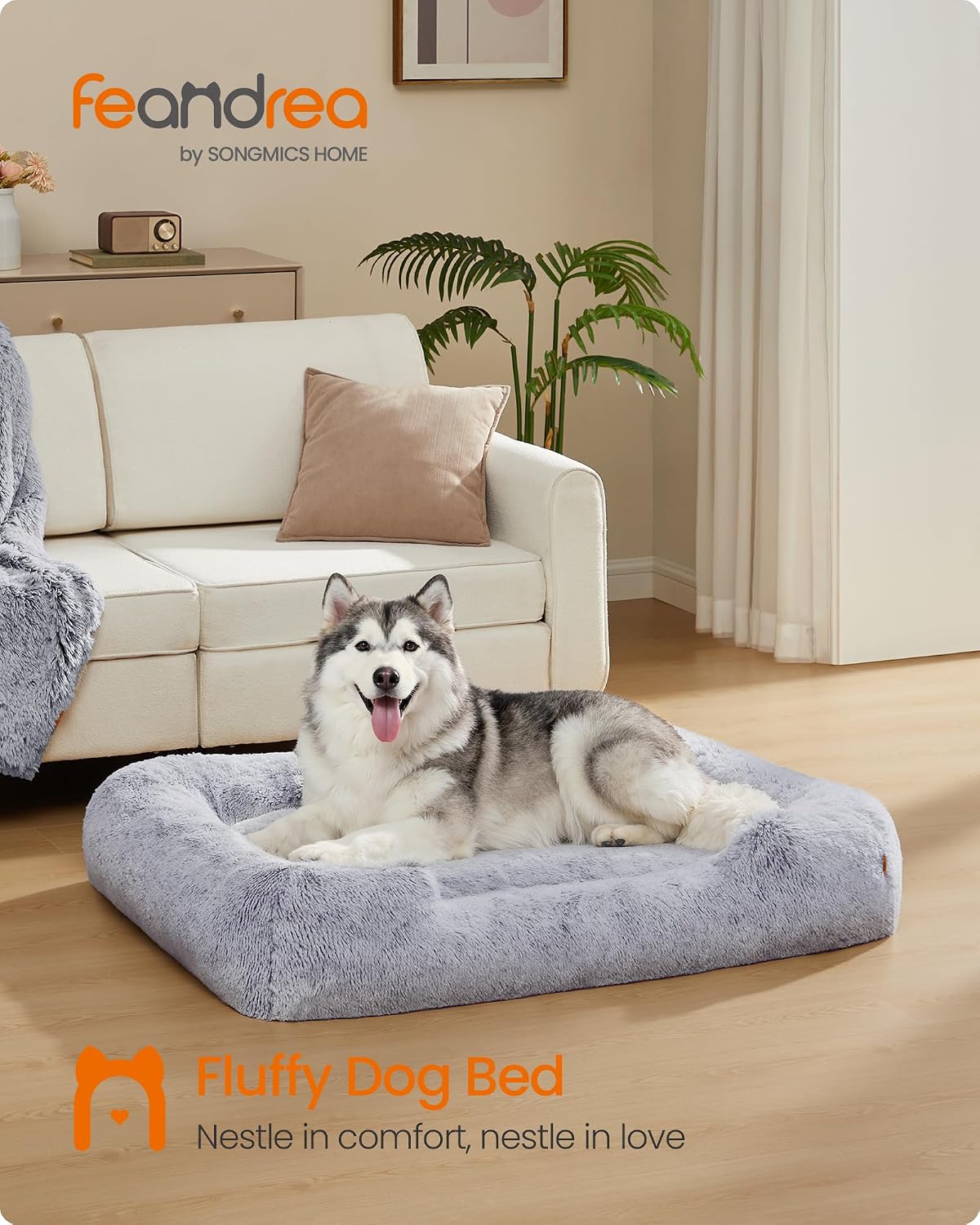 Detalle 2 de Feandrea Extra Large Dog Bed 120x85 cm