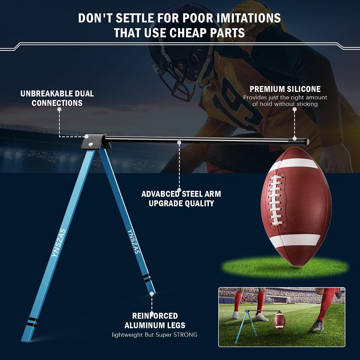 Thumbnail 2 de YNSZAS Football Kicking Tee Holder Stand for All Football Sizes