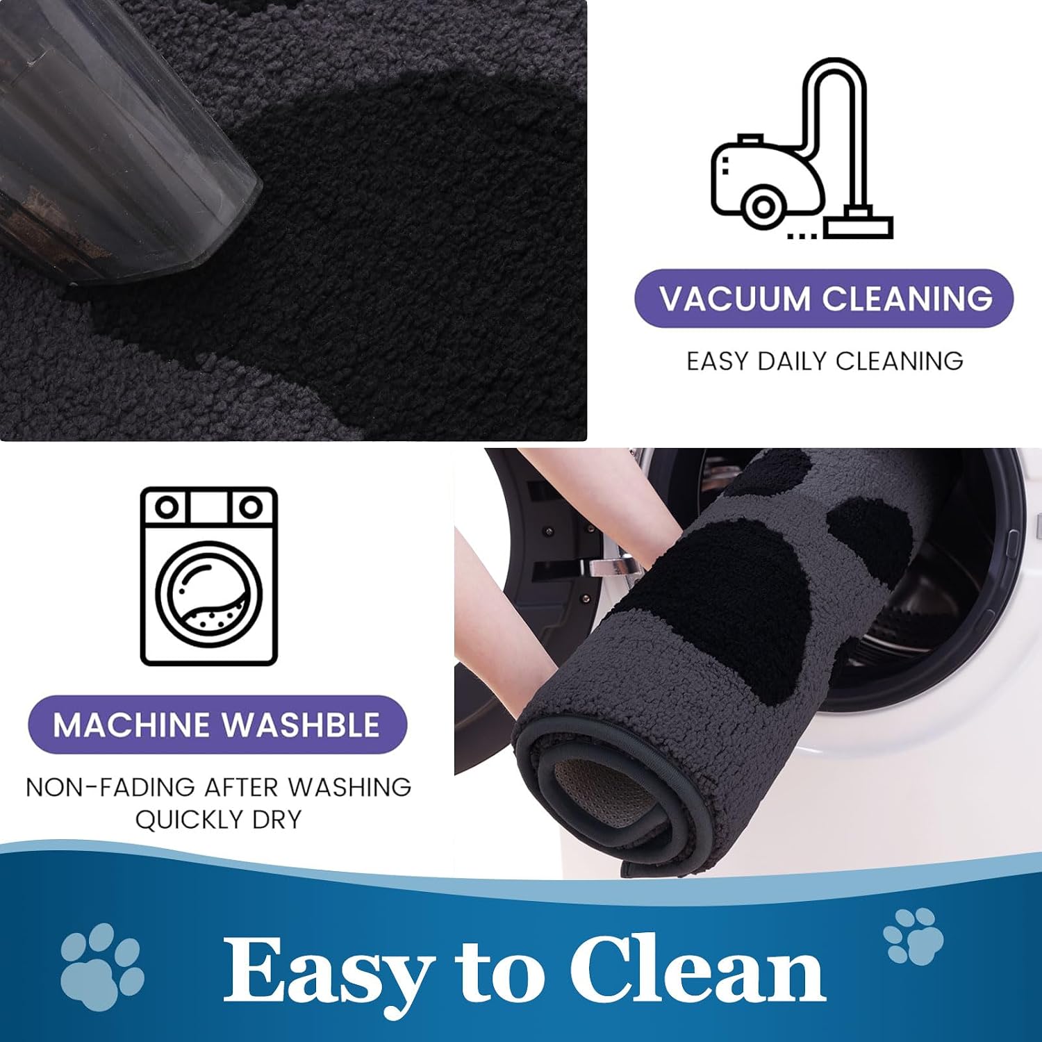 Thumbnail 6 de Buganda Dog Door Mat 48 x 30, Low-Profile Washable Indoor Mat