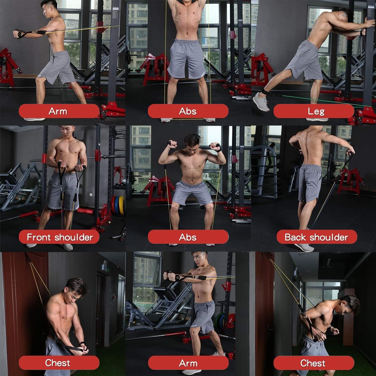 Thumbnail 6 de WHATAFIT Resistance Bands 5 levels 🏋