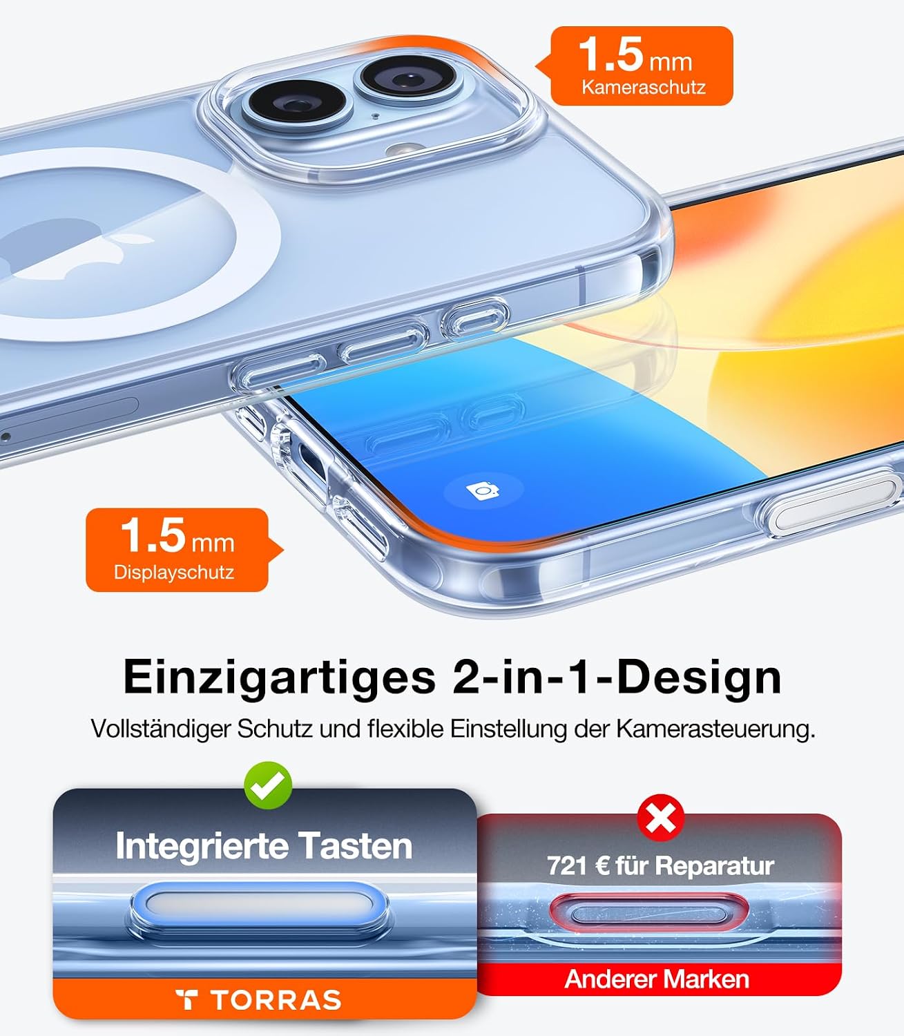 Thumbnail 4 de TORRAS Guardian-Mag iPhone 17 Hülle MagSafe 4m