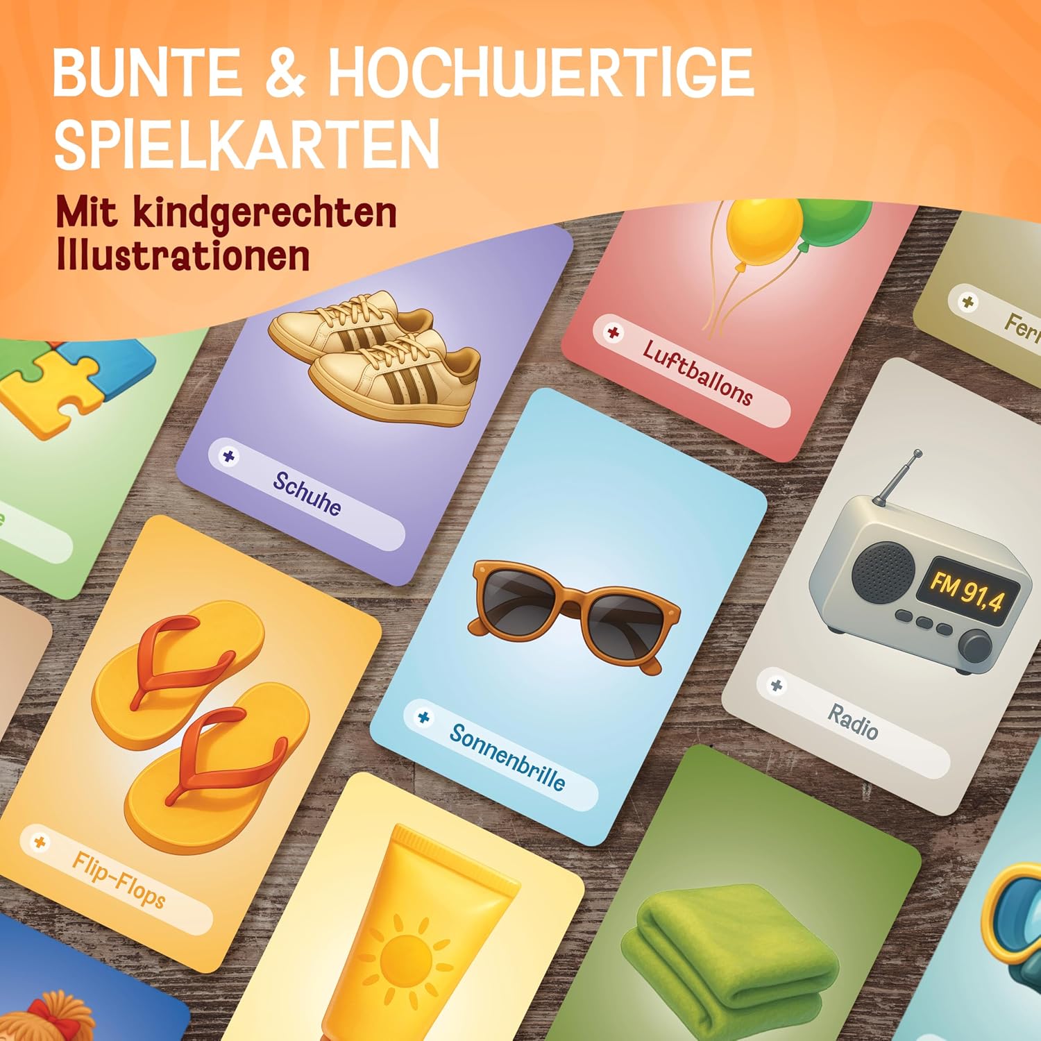 Detalle 2 de LIKARTO Ich packe Meinen Koffer Spiel – Lernspiel 4–9 Jahre