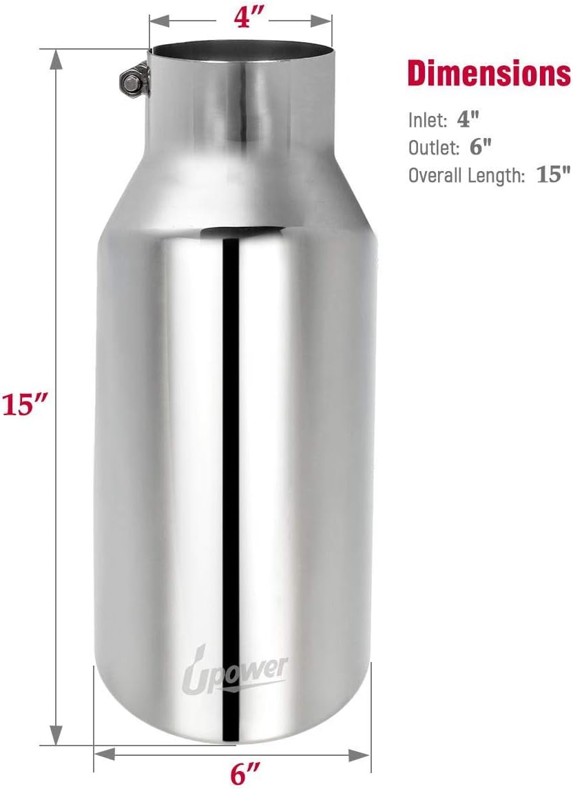 Thumbnail 3 de Upower Universal Diesel Exhaust Tip 15"