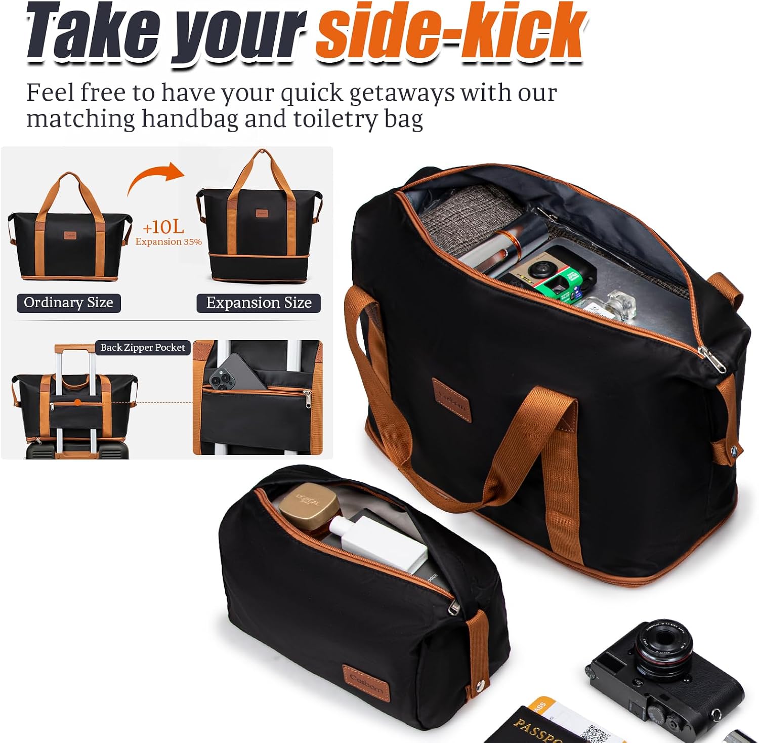 Thumbnail 5 de Cosbarn 5-Piece Luggage Set with ABS Shell and TSA Lock — 28/24/20-Inch, Spinner Wheels