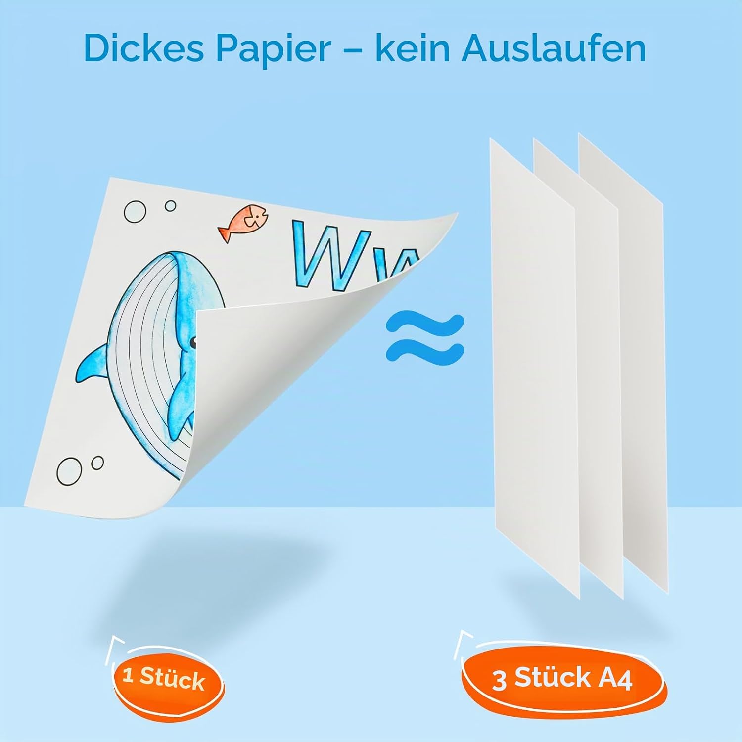 Thumbnail 5 de JoyCat Malbuch mit Wasserfarben – 3-in-1 Malset für Kleinkinder (3–8 Jahre) Blau