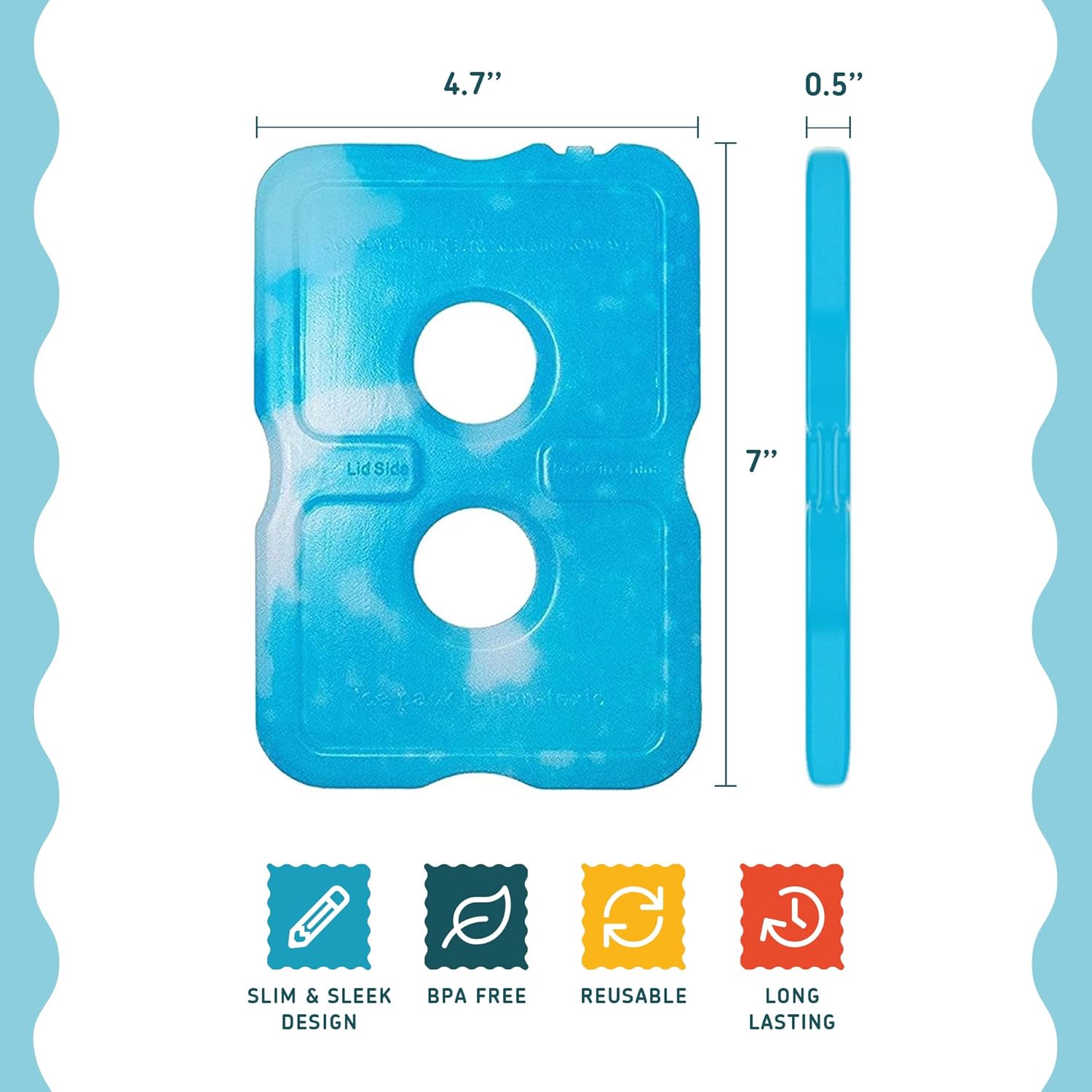 Thumbnail 3 de Healthy Packers Slim Reusable Ice Packs (Set of 8) for Lunch Boxes & Coolers