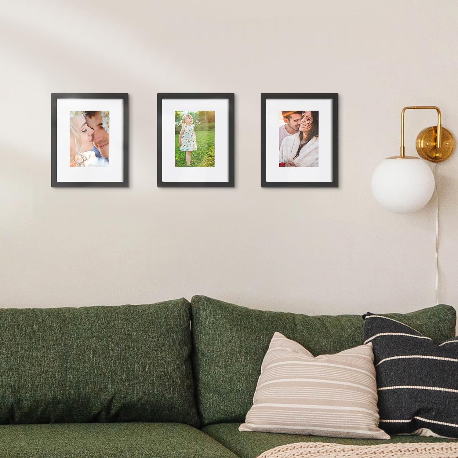 Detalle 2 de upsimples 3 Pack Black 8x10 Picture Frame