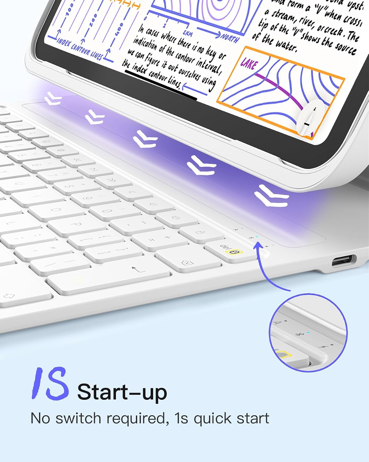 Thumbnail 3 de Inateck Keyboard Case for iPad (11th/10th Gen) – Ultralight with Pen Holder and Integrated Keyboard