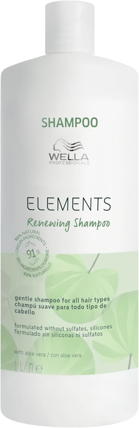 Thumbnail 6 de Wella Professionals ELEMENTS Renewing Shampoing sans sulfate (Aloe Vera) Tous types de cheveux – 1 L