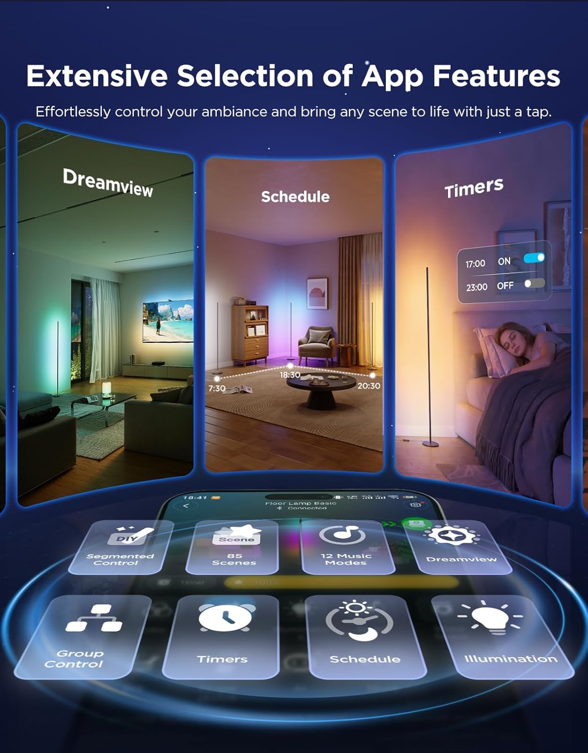 Thumbnail 4 de Govee RGBIC Floor Lamp Basic 136 cm