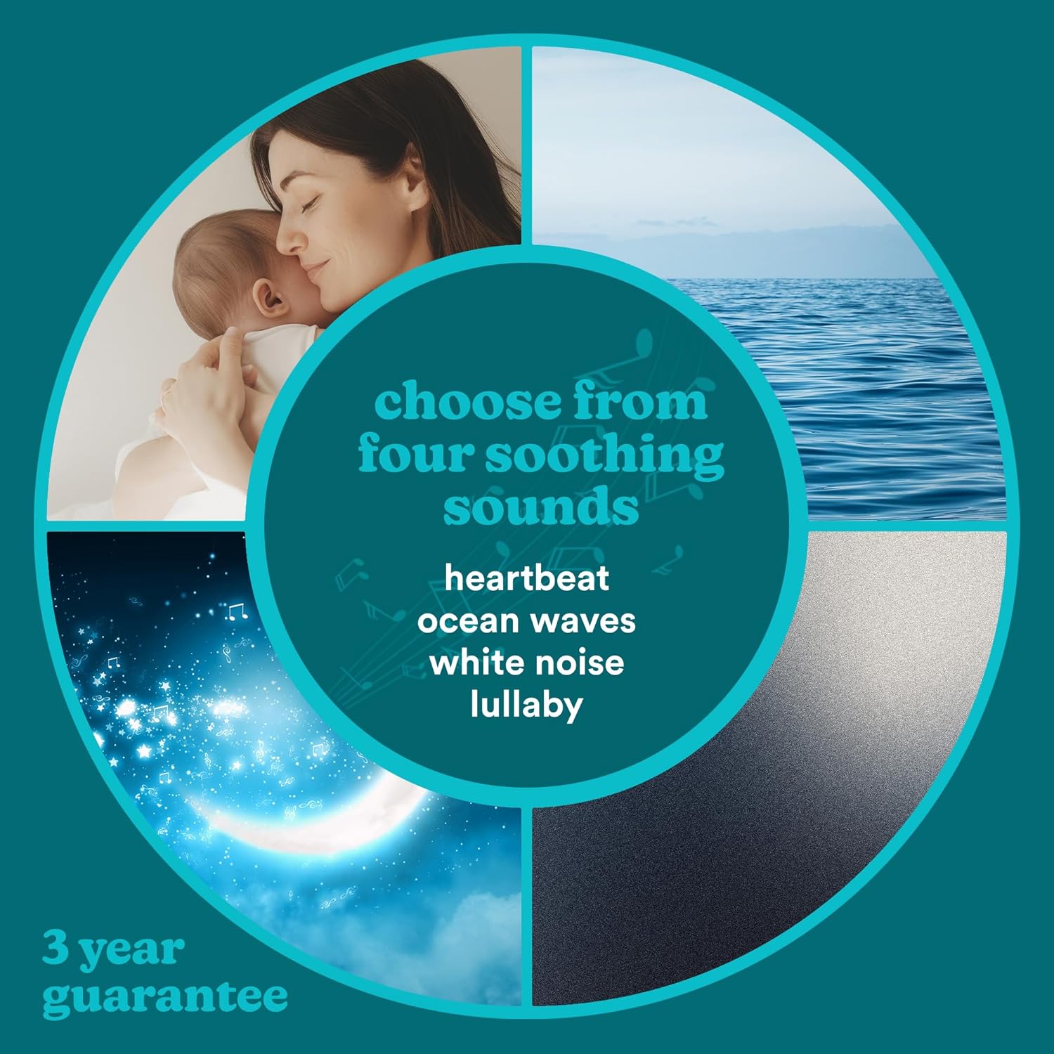 Thumbnail 1 de MyBaby SoundSpa Einschlafhilfe Baby Soundmaschine mit Timer & White Noise (weiß)