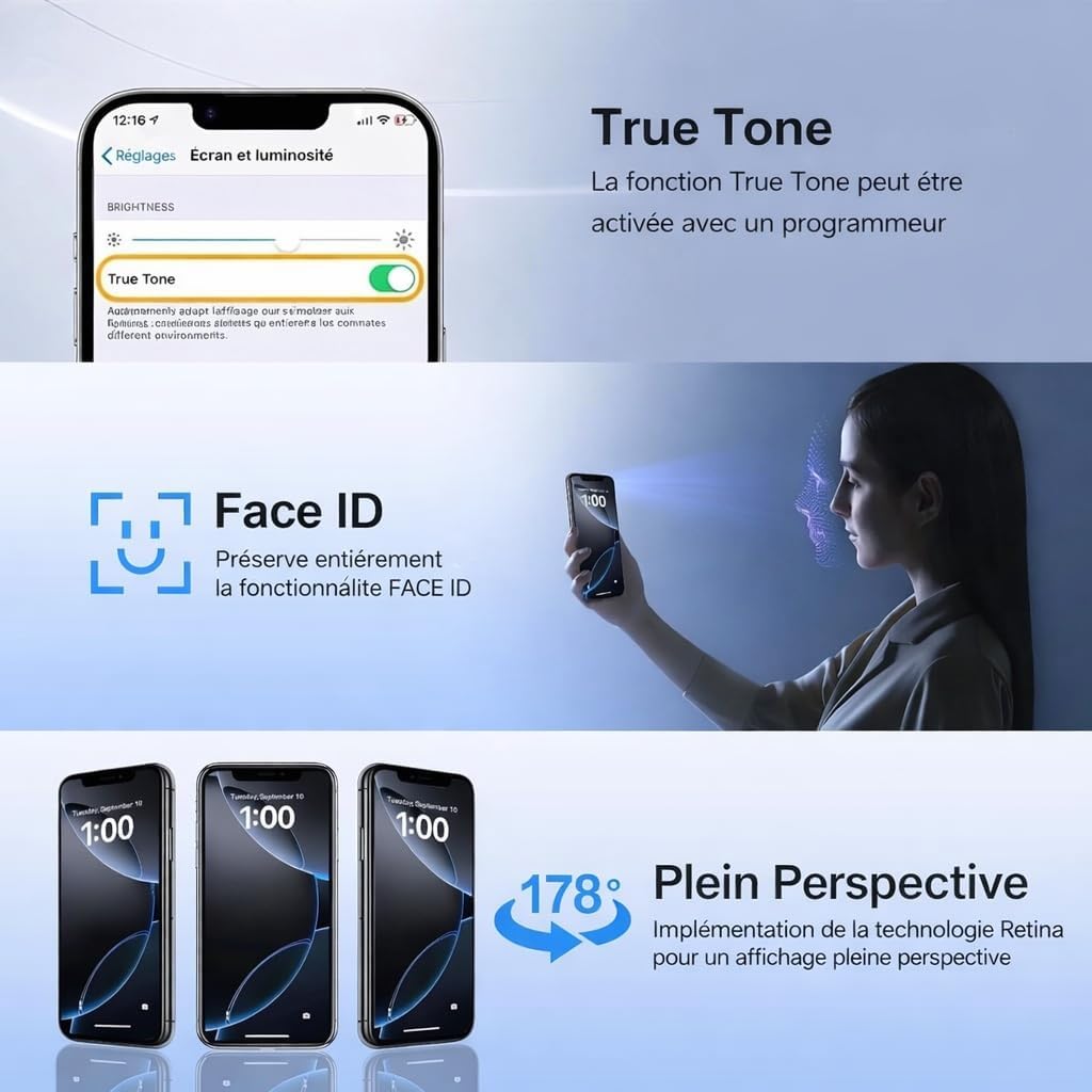 Thumbnail 5 de ZOETEC Écran OLED souple de remplacement pour iPhone 14 6,1'' (A2882/A2649/A2881/A2883/A2884) - Fiche complète