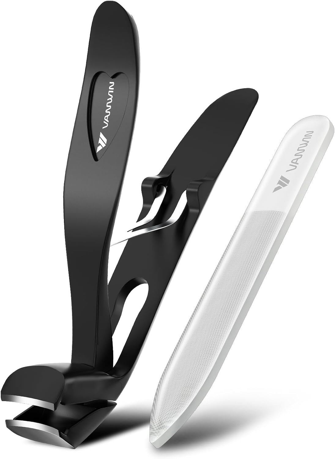 Detalle de VANWIN Angled Head Nail Clippers for Seniors – Ergonomic Toenail Clipper with Catcher
