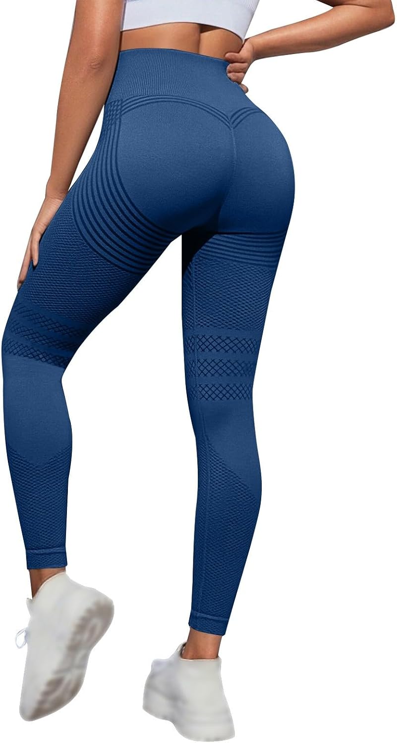 Detalle de riou Leggings 3D Anti-Cellulite: pantalon de sport haute compression pour femme