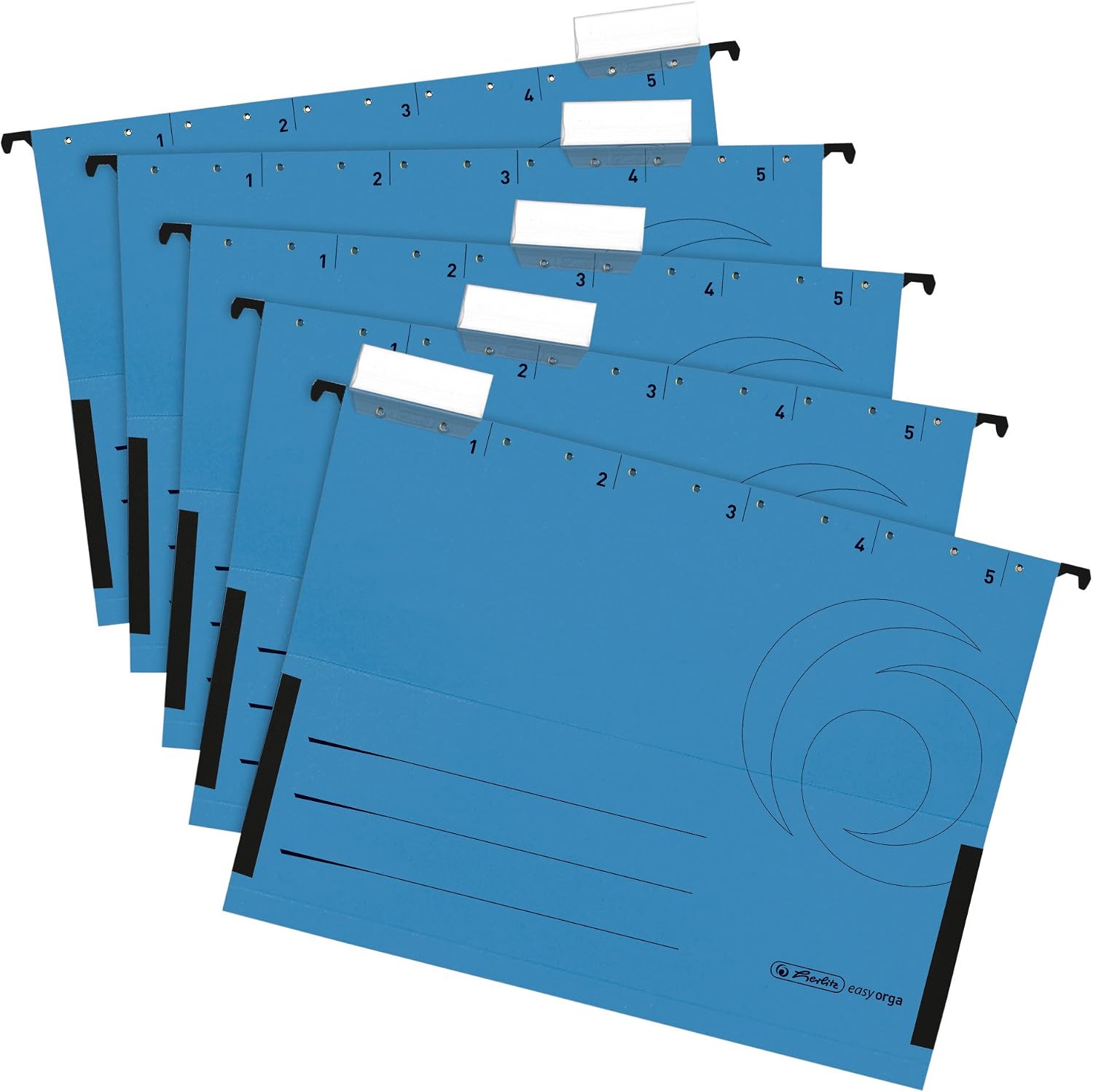 Detalle 2 de herlitz 5874755 hängmappar i kartong, A4, flerfärgade, 5-pack