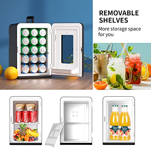 Detalle de Cumeod Mini Fridge 15 L – Portable Thermoelectric Cooler and Warmer (AC/DC)