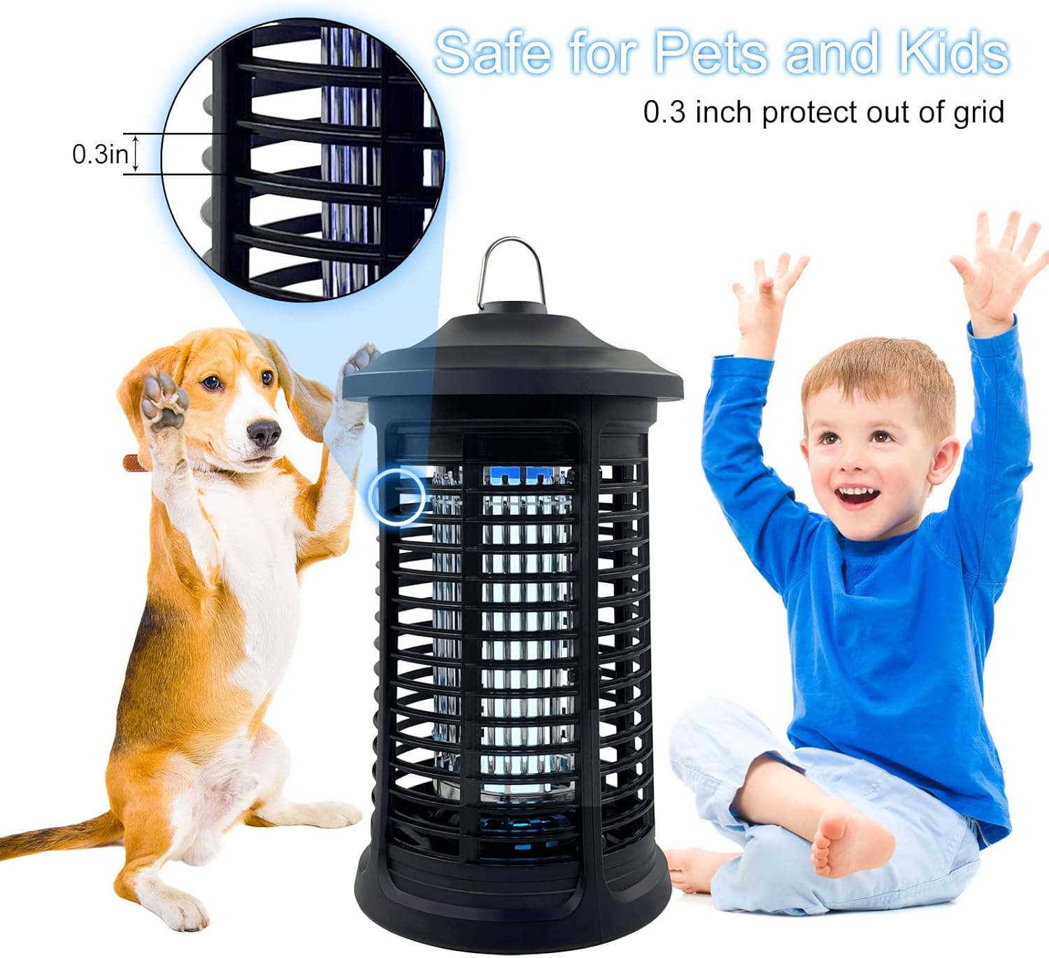 Thumbnail 1 de Electric Bug Zapper Indoor/Outdoor 4200V High Powered Mosquito Killer