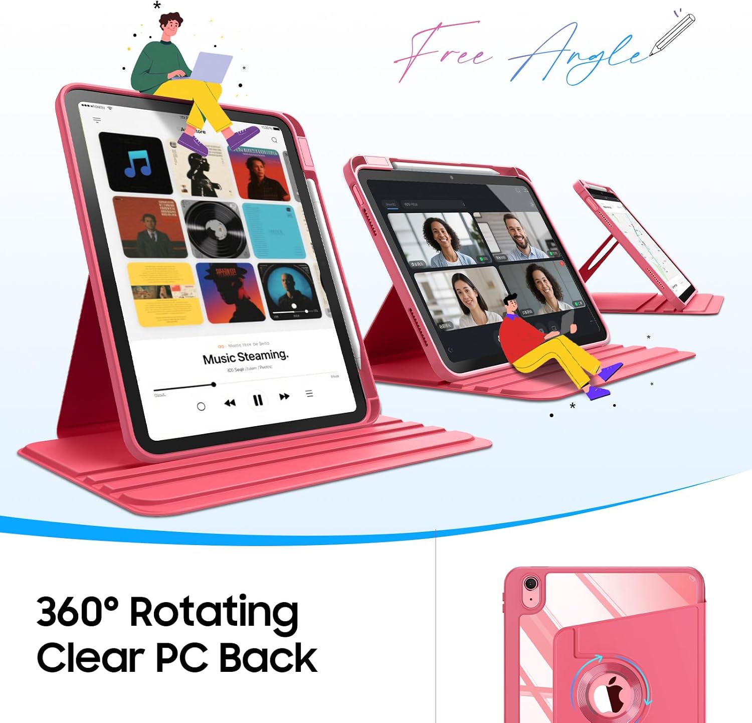 Detalle de FINTIE iPad rotating case 11-inch