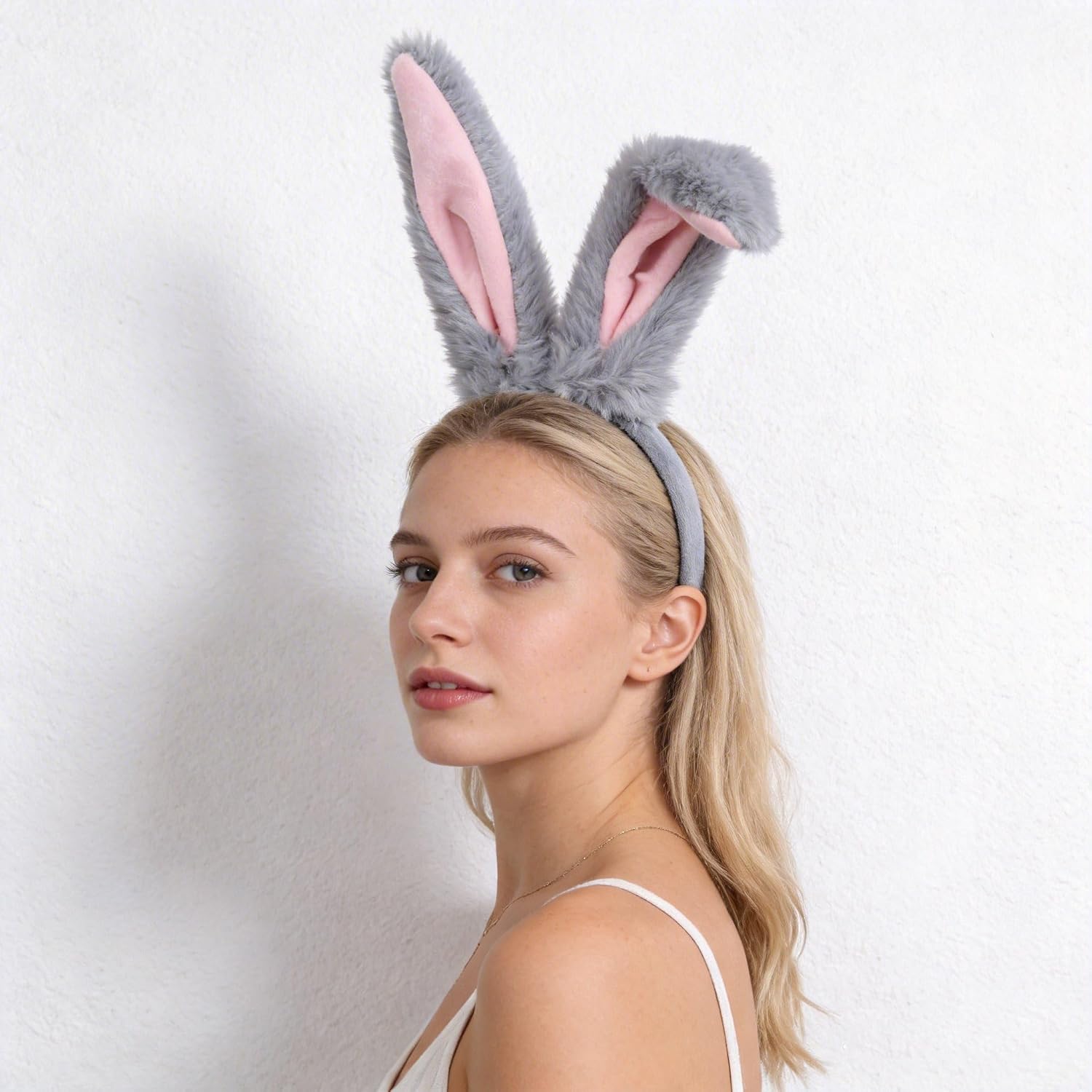 Detalle 1 de CaeyBrye Bunny Ears Headband Set Gray