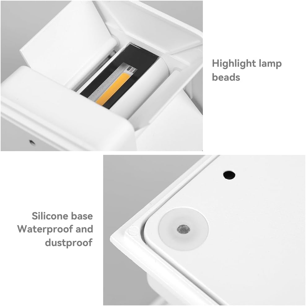 Detalle de CHENBEN Lampara de Pared Exterior 12W 3000K
