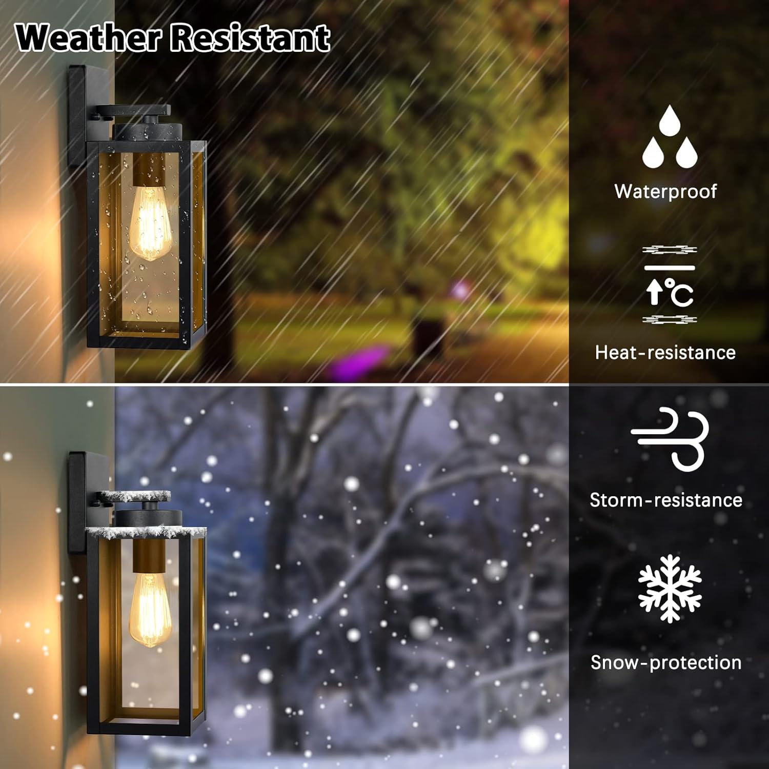 Thumbnail 2 de Outdoor Wall Light Fixtures 2-Pack 🏮