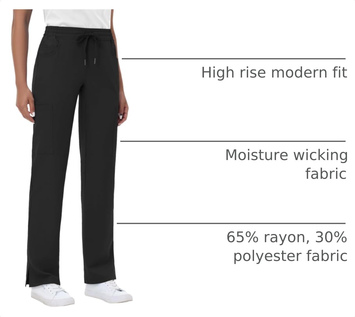 Detalle 2 de MIVEI Scrub Pants, High-Rise