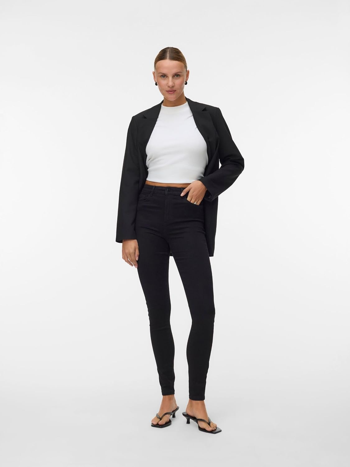 Detalle de VERO MODA VMSOPHIA – Jean Skinny Taille Haute