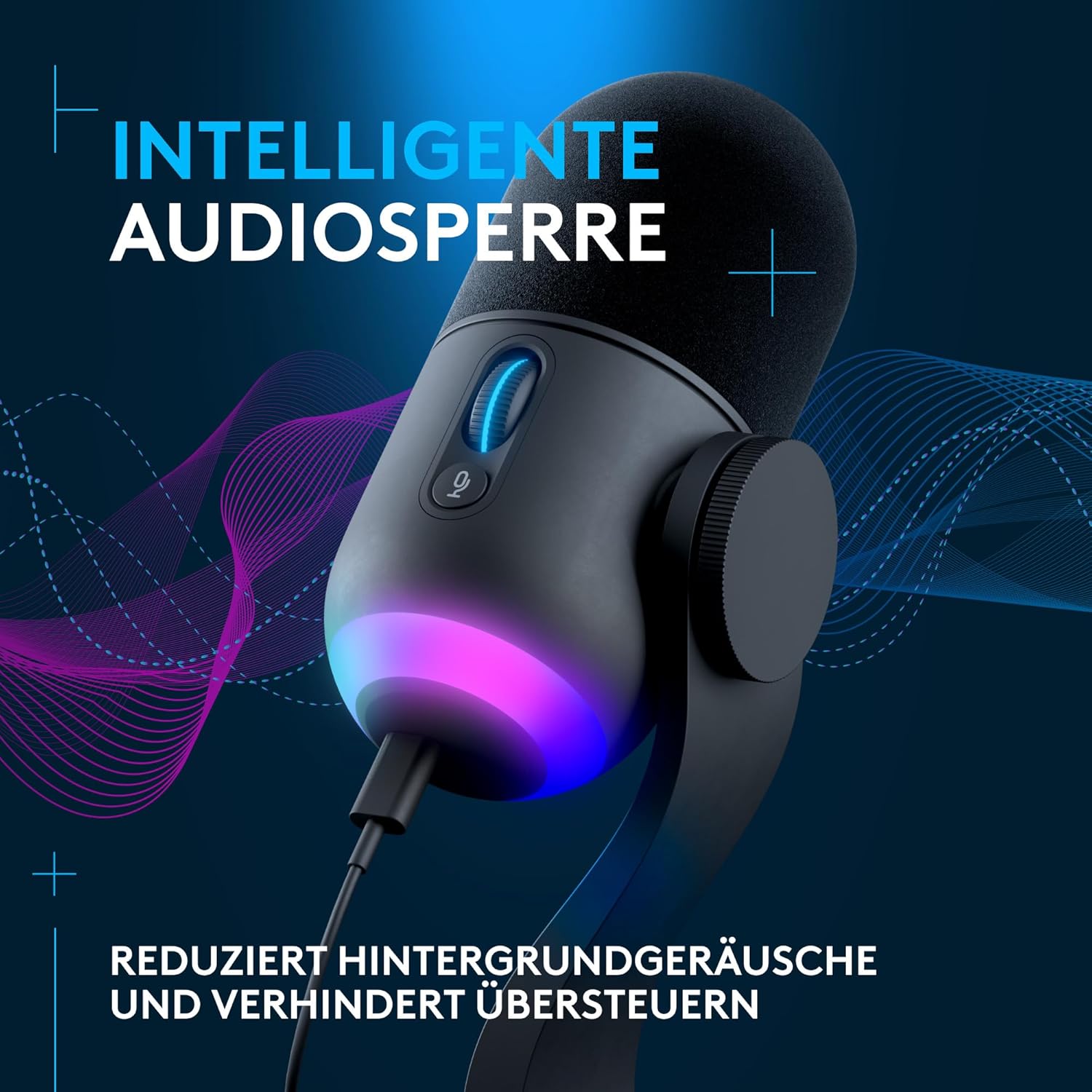 Thumbnail 4 de Logitech G Yeti GX – Dynamisches RGB-Gaming-Mikrofon mit LIGHTSYNC (USB) für Streaming