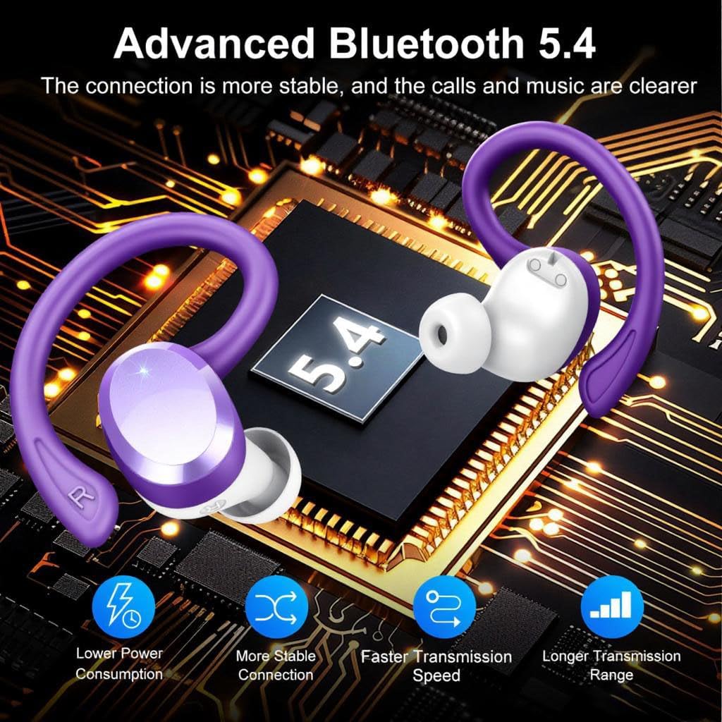 Thumbnail 1 de Cuffie Bluetooth Sport 5.4, 68 ore, IP7
