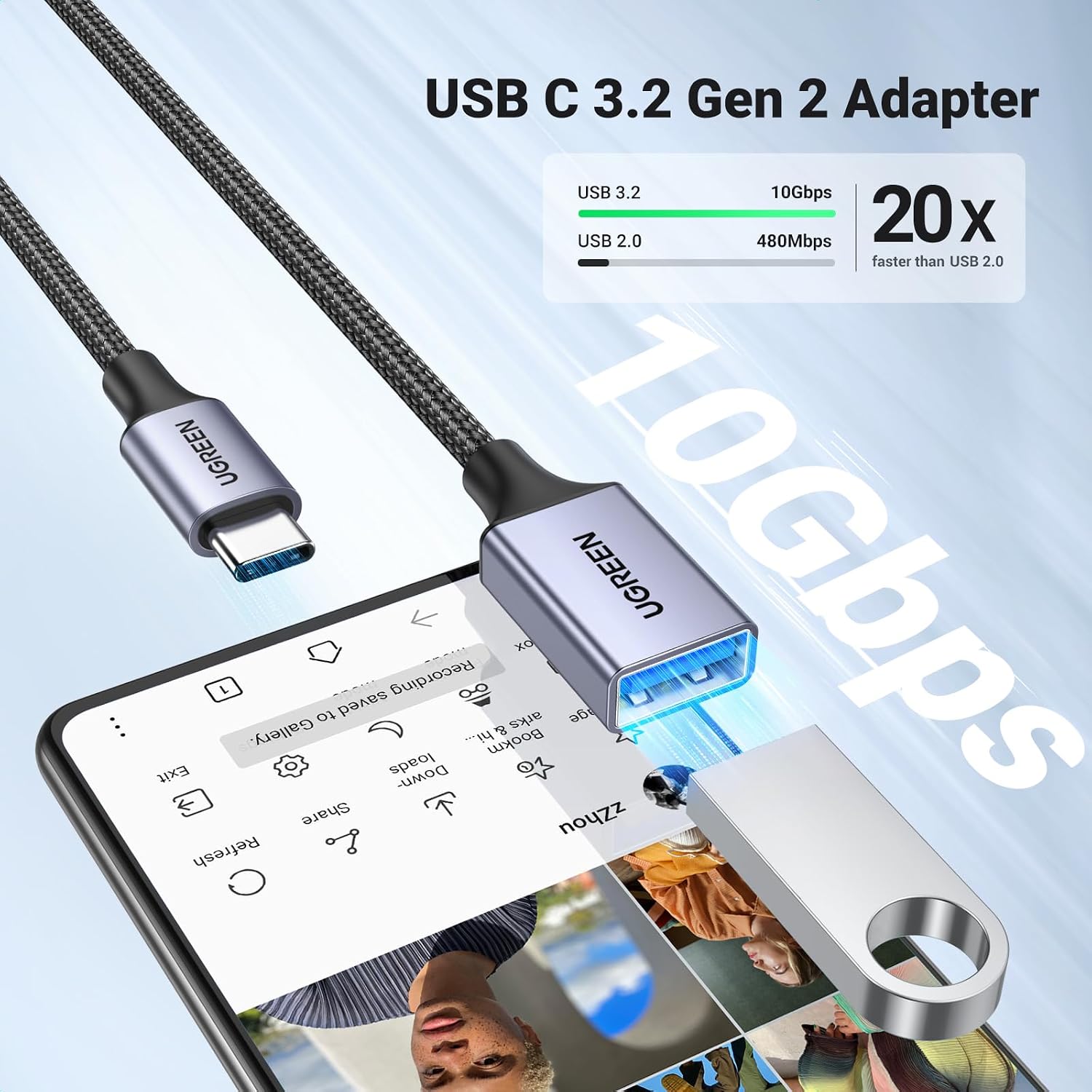 Detalle 2 de UGREEN USB-C Adapter 2-Pack