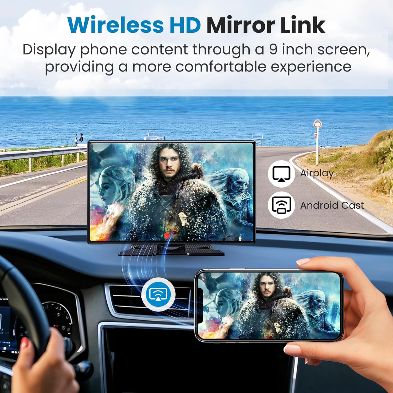 Thumbnail 6 de Portable CarPlay Screen 11.3-inch Wireless