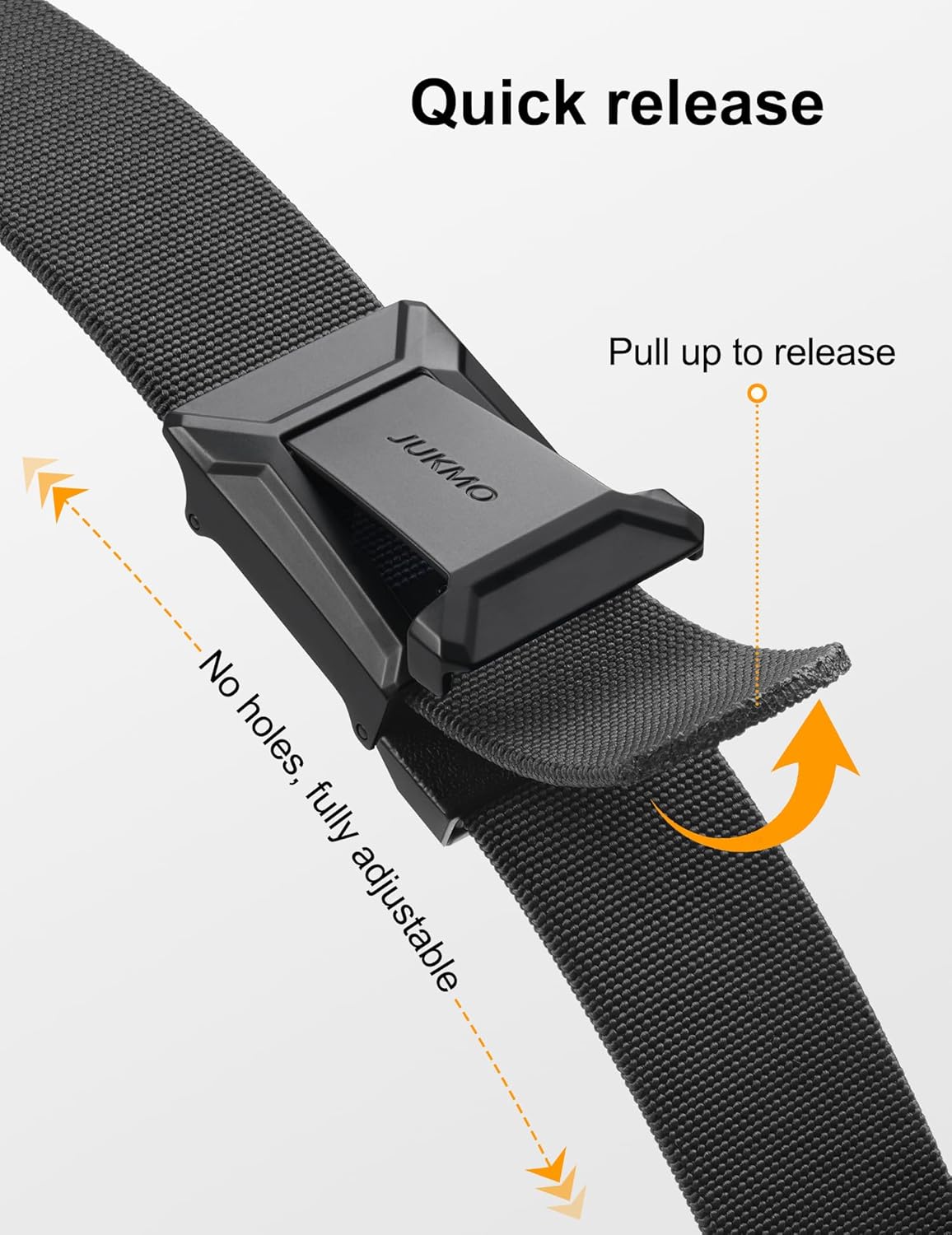 Detalle 2 de JUKMO Stretch Tactical Belt 1.5" elastic belt