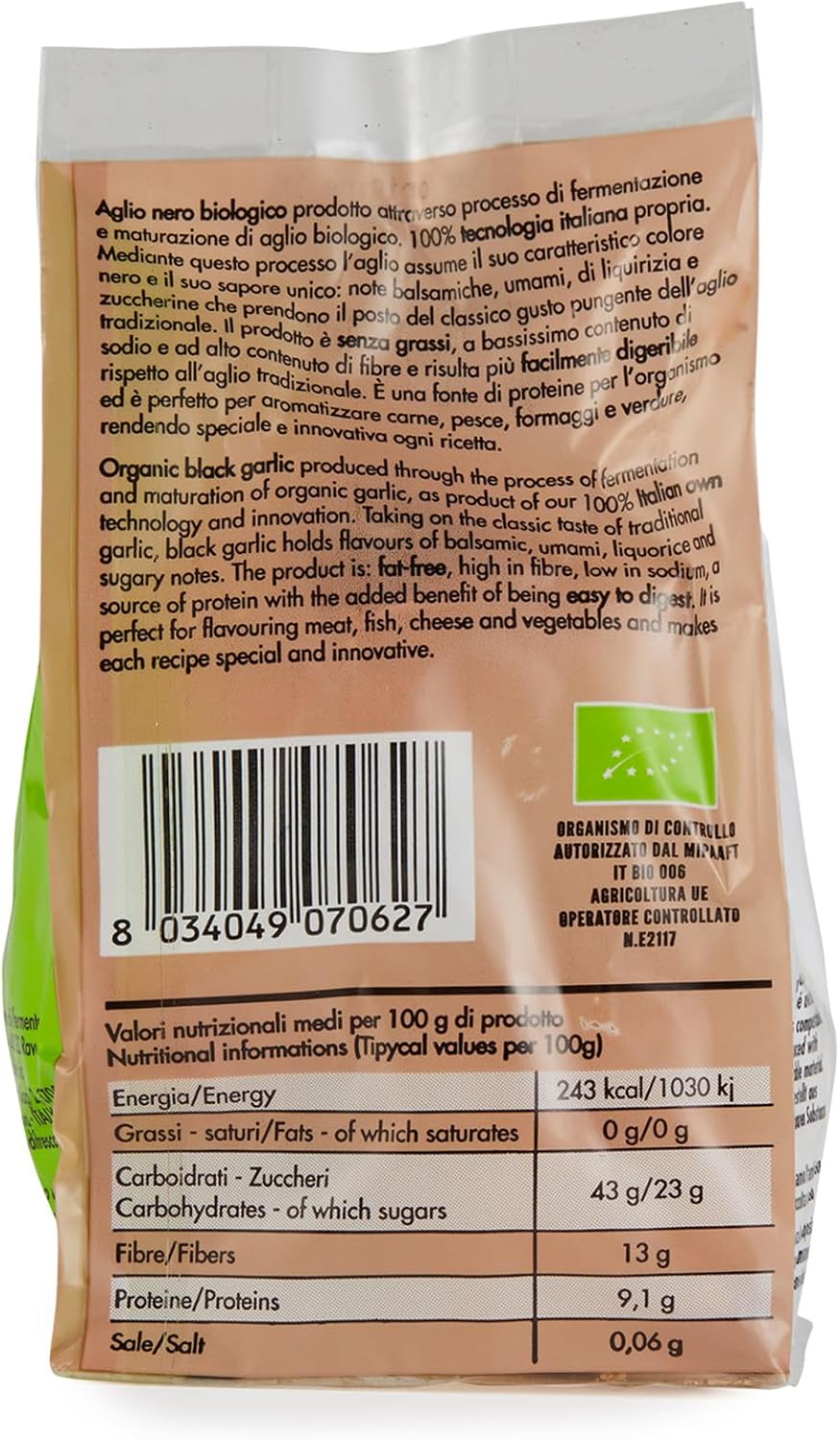 Detalle de NERO FERMENTO NB Aglio Nero Bio 50 g – Made in Italy, Senza Conservanti