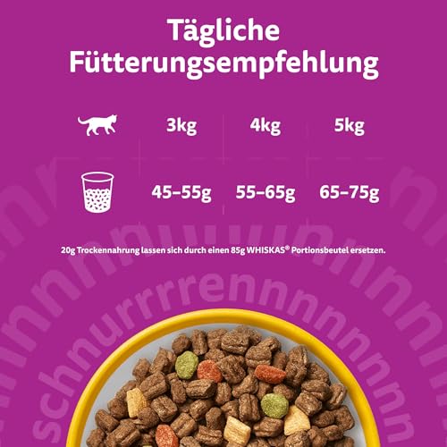 Thumbnail 5 de Whiskas Trockenfutter für ausgewachsene Katzen mit Huhn – 3,8 kg