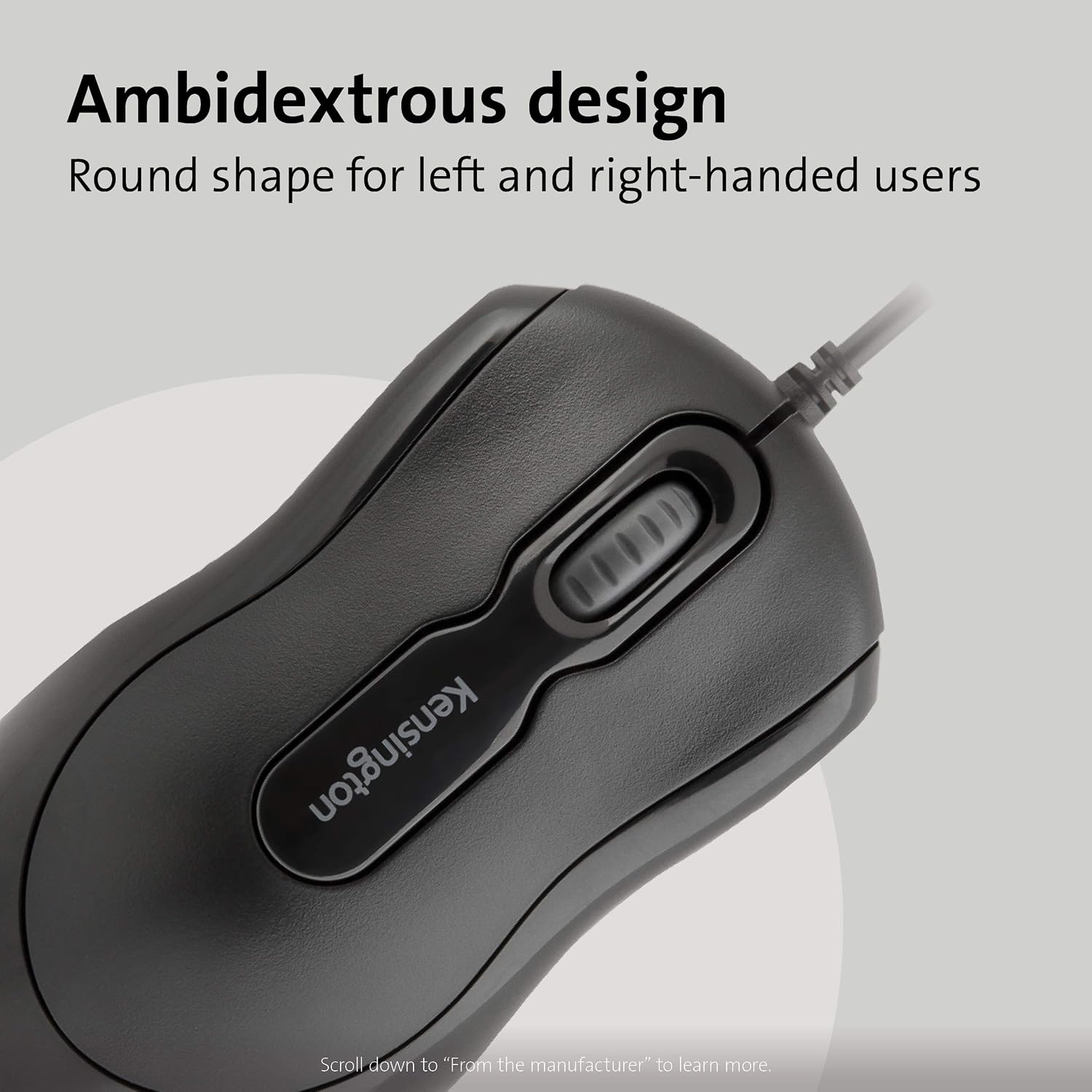 Thumbnail 3 de Kensington Souris filaire SmartFit™ K72356EU – Ambidextre, USB-A, Design Ergo