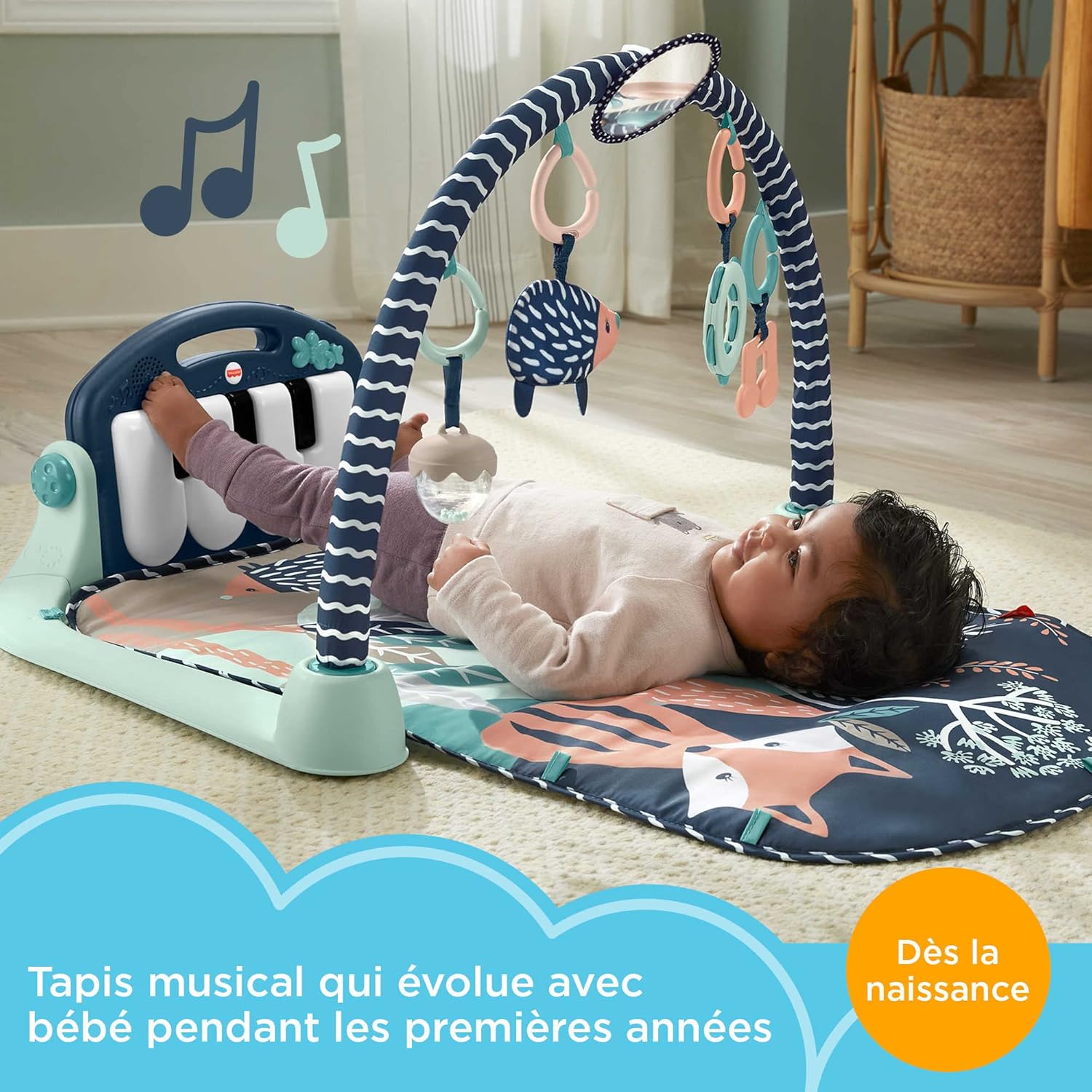 Detalle 2 de Fisher-Price Tapis d’éveil Piano 15 min