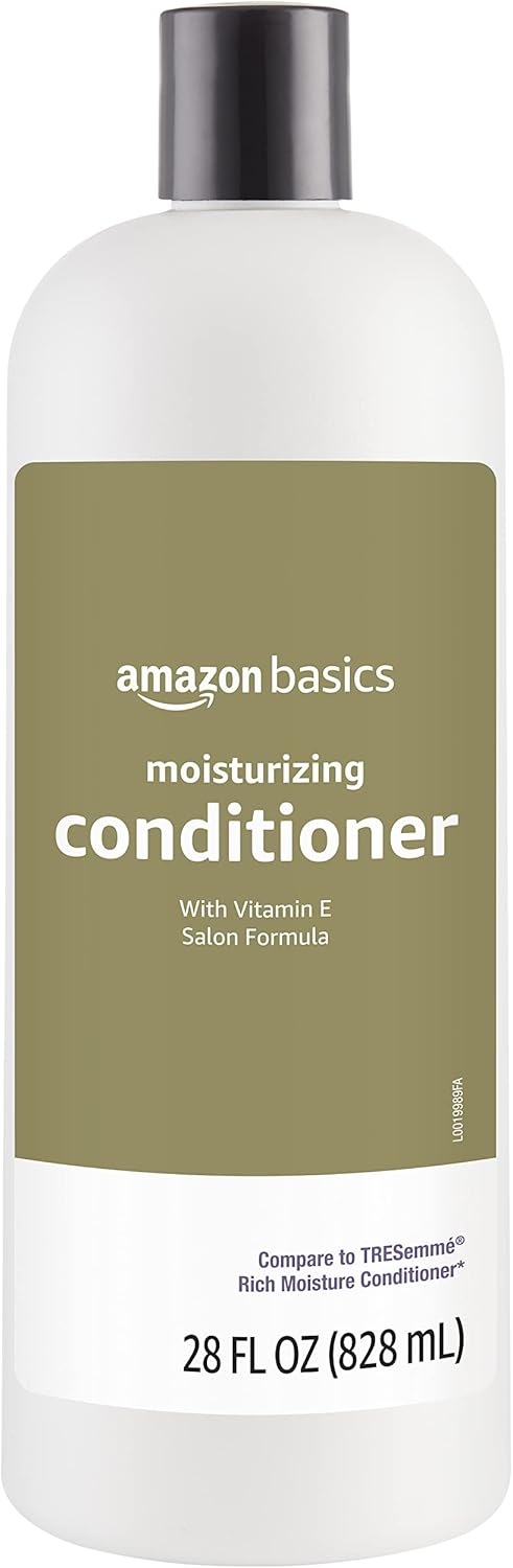 Thumbnail 1 de Amazon Basics Moisture Rich Conditioner (Vitamin E) for Dry & Damaged Hair, 28 fl oz, 4-Pack